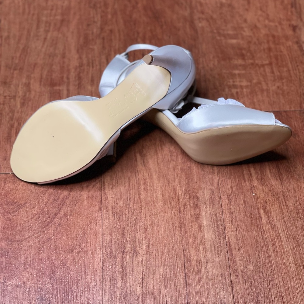 Pre-Treasured: White Satin-Like Dyable Shoe